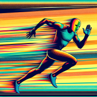 create python image usain style pixart