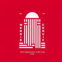 *Style:** Bold, minimalist, and modern with a strong emphasis on club identity.   **Color Scheme:** **Red and white** (Dinamo’s iconic colors) replacing the original blue.   **Typography:** Heavy sans-serif letters stacked vertically for impact