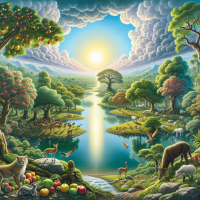 Image de l' Eden de la bible 