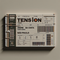 faça uma imagem que pareça o pdf do ingresso de um show da ticket master brasil, do show da kylie minogue, na tension tour em são paulo, o mais realista possível, no assento cadeira superior central esquerda, no nome de André da Costa Ramos Garcia