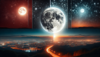  can you take the last image  and change it to night with the moon replacing the Sun and the sky full of stars