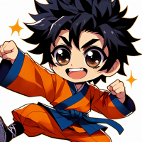 A chibi version of goku
