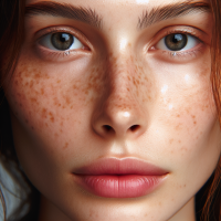 face of a women without makeup