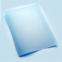 ein blatt papier, das ganz mit der farbe blau bedeckt ist.die farbe erscheint zart und durchscheinend.