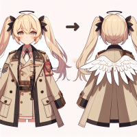 An anime-style design of Exusiai from Arknight