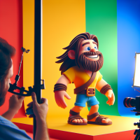 The character Super Veget from Dragon Ball Super, Joyful expression,wearing summer casual clothes,Minimalism,vivid colors, Commercial video shooting, full body view,UhD, HDR, wall-paper