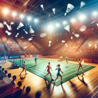 badminton championship leaflet background