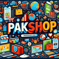 I need a facebook page back ground image, page name is PakShop.com, it is a ecomorence page