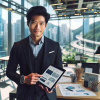 create an image of  male entrepreneur