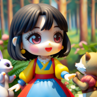 Blancanieves estilo chibi