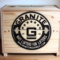 I want to create a stencil for a wooden box for gym equipment. I have an example. I want a logo to the left, and the words