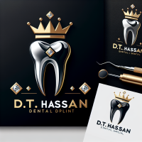 Design a luxurious and elegant logo for a dental brand named 